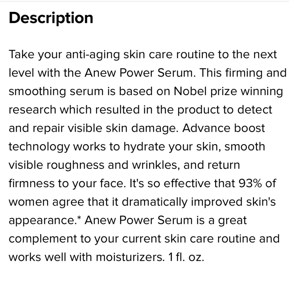 NIB Anew power serum